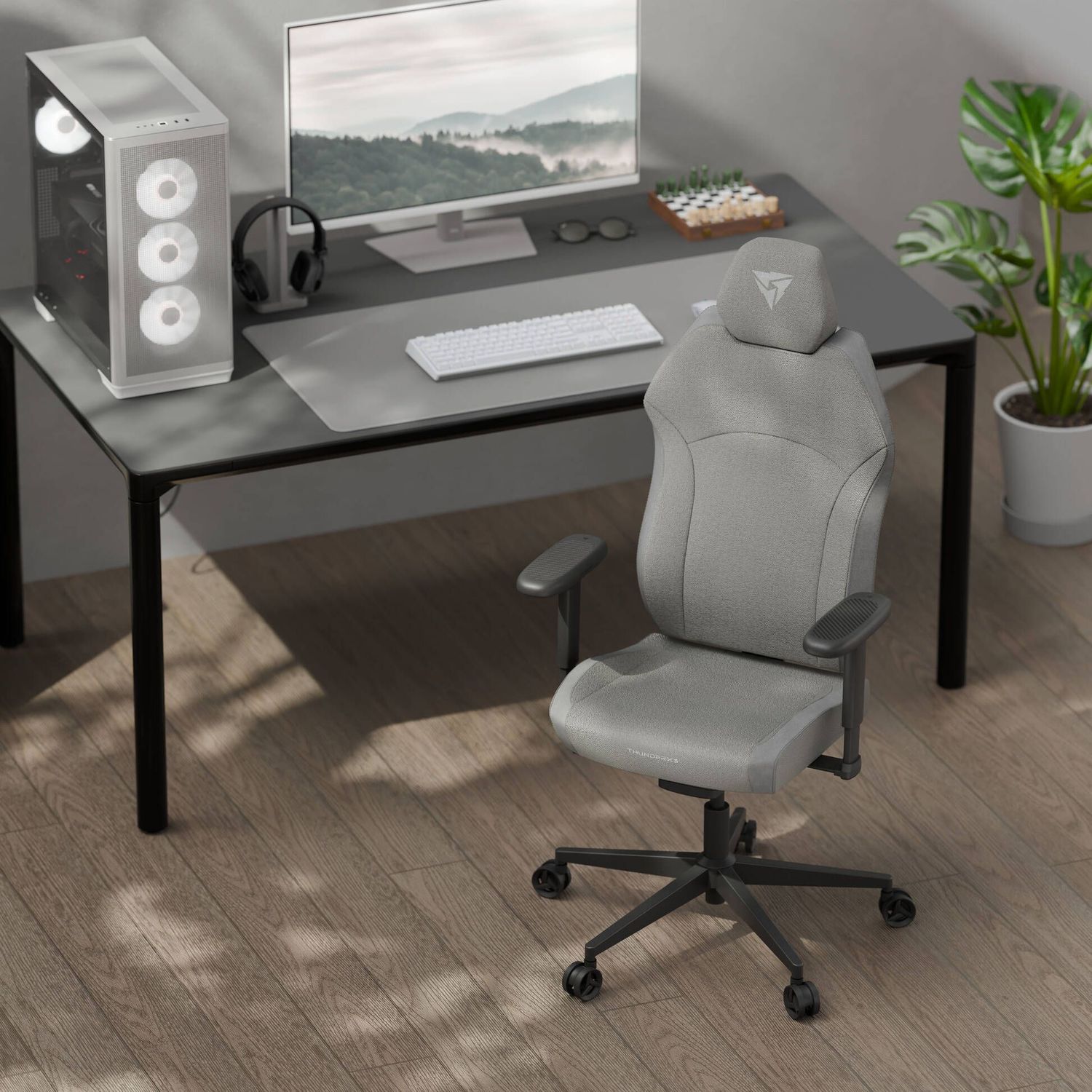 ThunderX3 Solo 360 Ergonomikus Gamer szék-Loft Air Light Grey