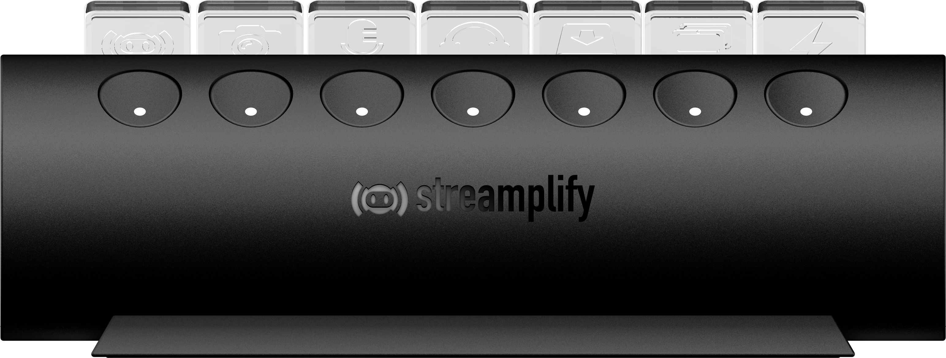 HUB USB Streamplify CTRL 7 Slot RGB 12V Fekete