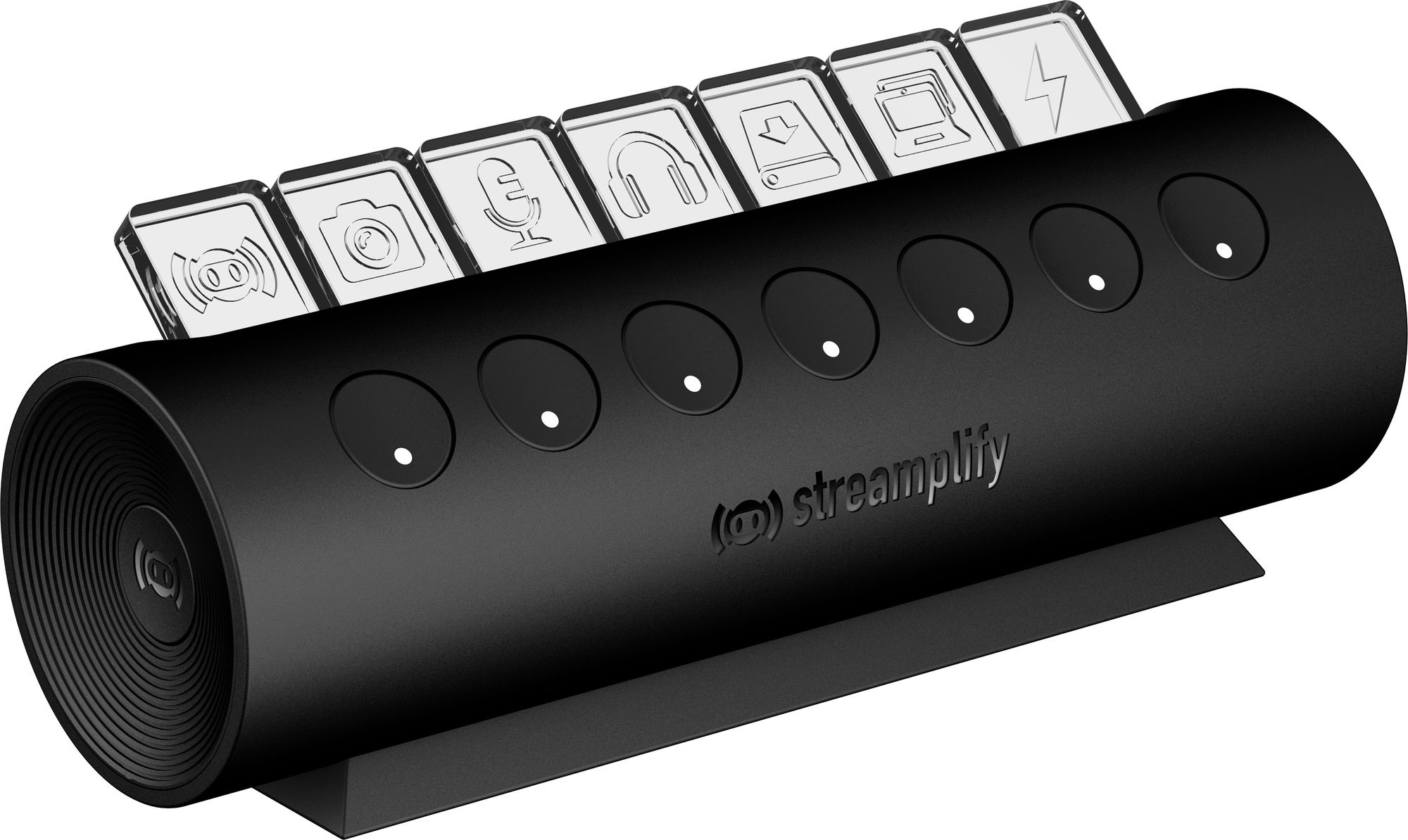 HUB USB Streamplify CTRL 7 Slot RGB 12V Fekete