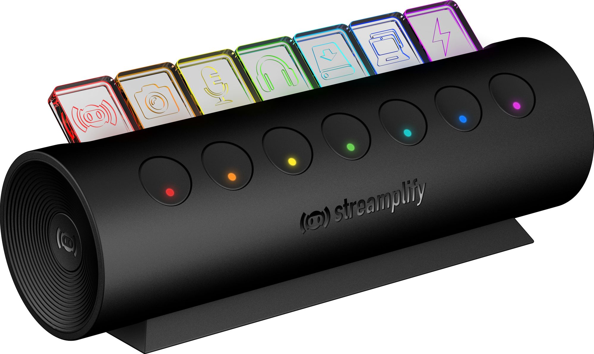 HUB USB Streamplify CTRL 7 Slot RGB 12V Fekete