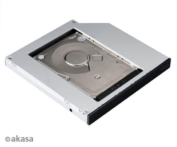 HDD/SSD beépítő keret Akasa N.Stor Slim ODD helyre - 2.5 HDD/SSD (13mm)