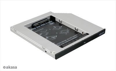 HDD/SSD beépítő keret Akasa N.Stor Slim ODD helyre - 2.5 HDD/SSD (9.5mm)
