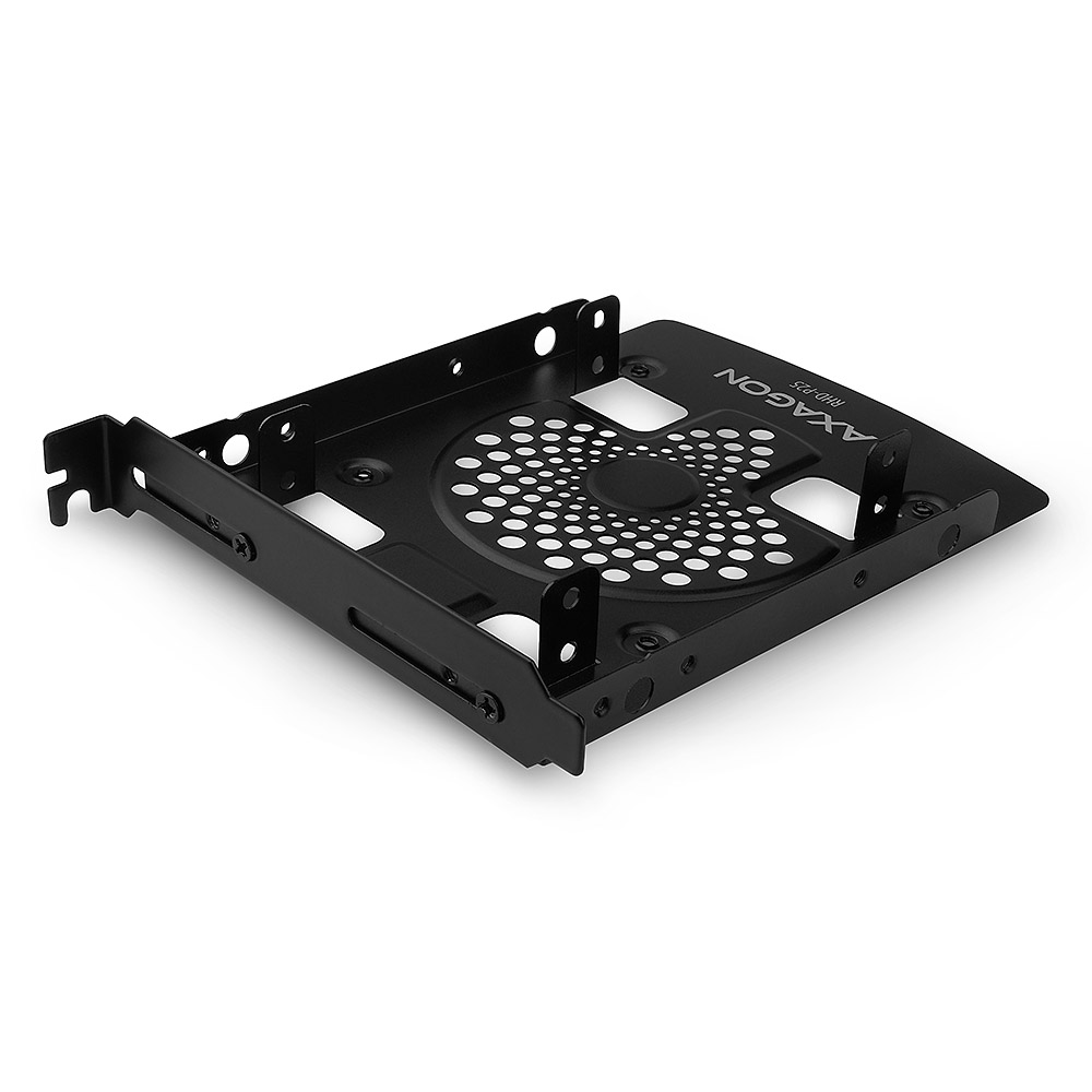 HDD beépítő keret AXAGON RHD-P25 2x2,5" SSD/HDD konzol a 3,5"-es rekeszbe vagy PCI foglalatba fek