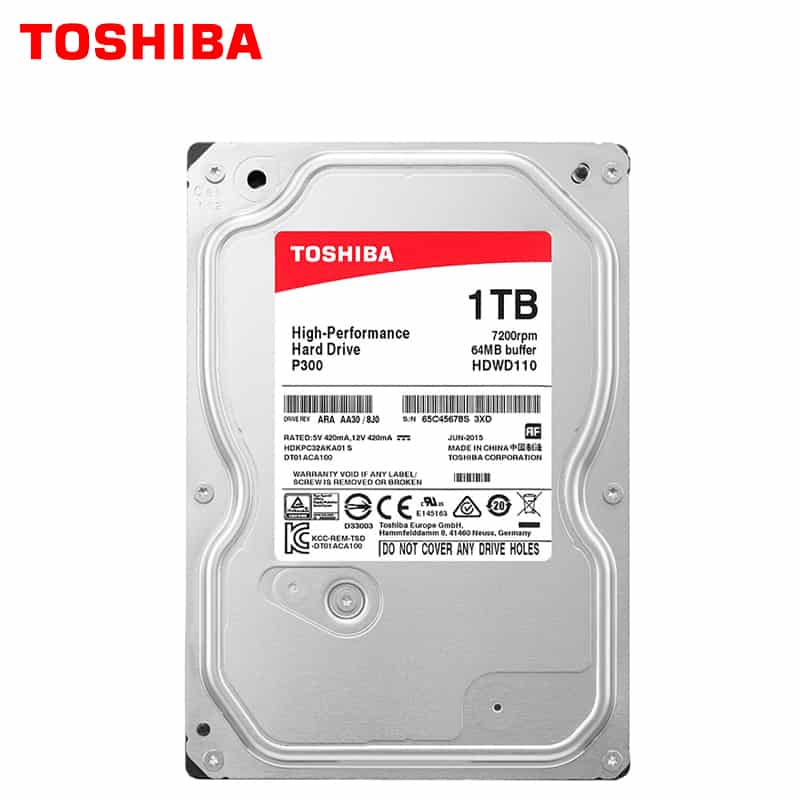 HDD SATA Toshiba 1TB 3.5 7200 64M P300
