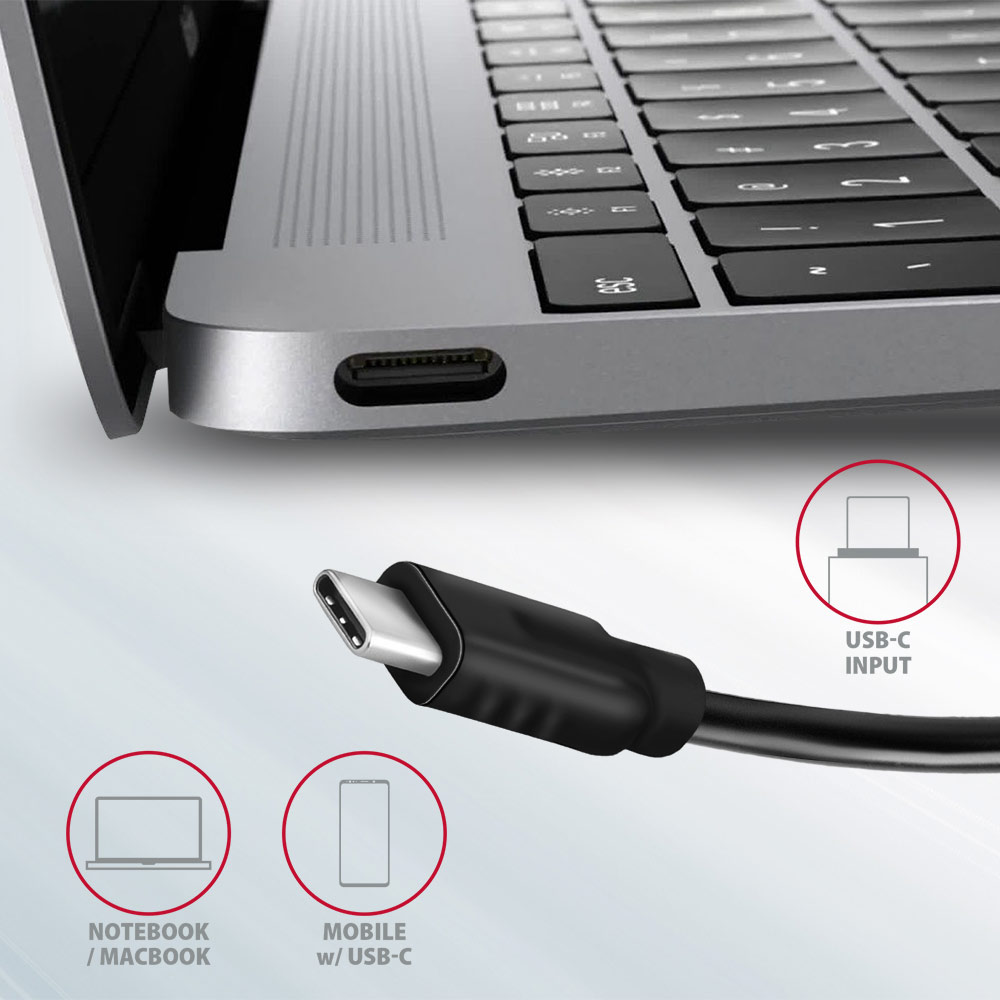 AXAGON HMC-5G2 Multiport-Hub, USB 3.2 Gen2, HDMI, 2x USB-A, 2x USB-C