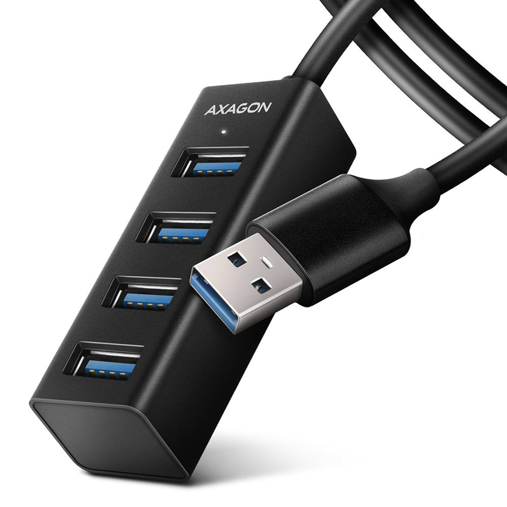 AXAGON HUE-M1AL Mini USB-A-Hub,4x USB-A 3.2 Gen 1, - 1,2m