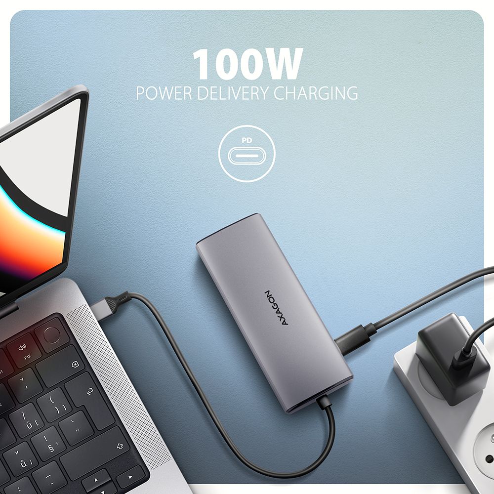 AXAGON HMC-6G2L USB-C 10 Gbps 6-in-1 Hub