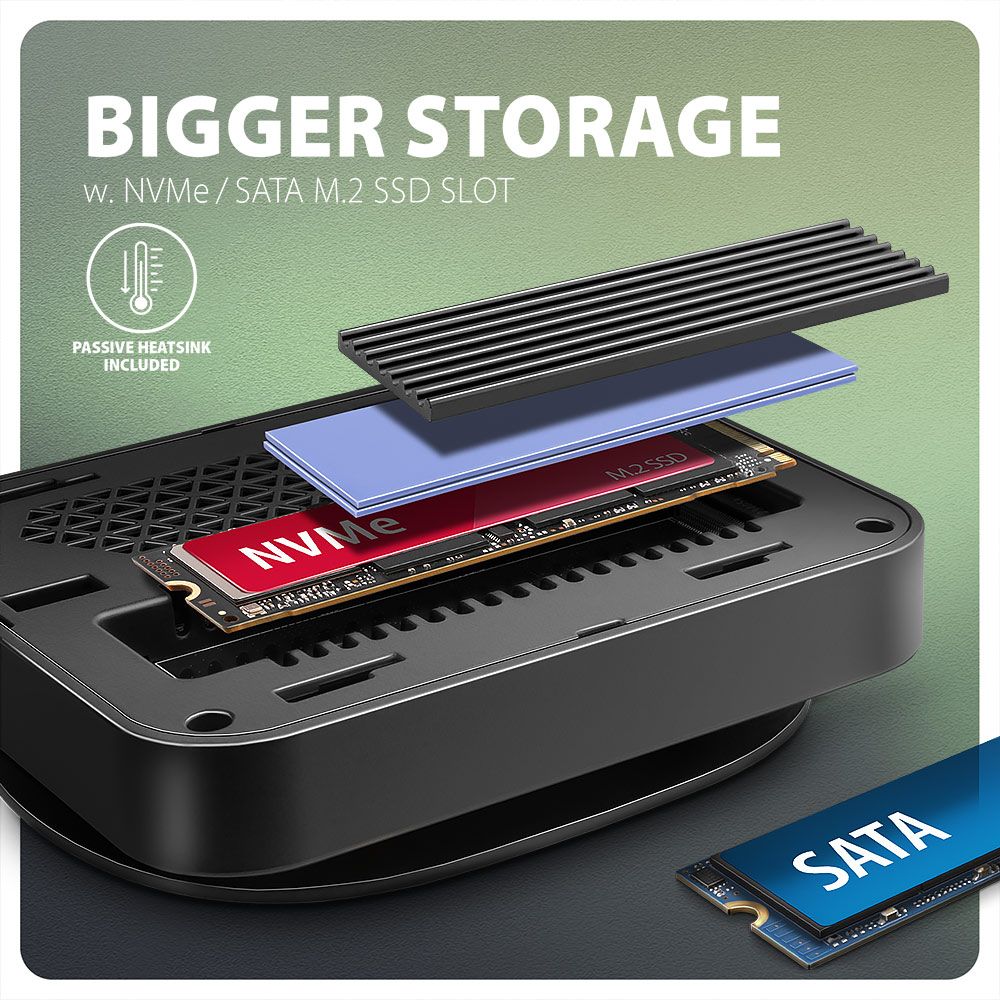 AXAGON HMC-UFO USB-C 10 Gbps UFO 9-in-1 Hub