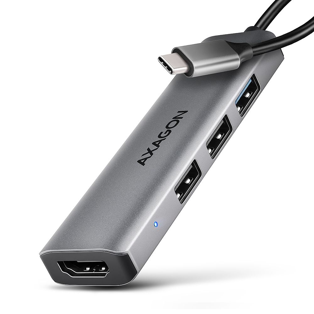 AXAGON HMC-H3A USB-C 5Gbps STARTER 4in1 hub
