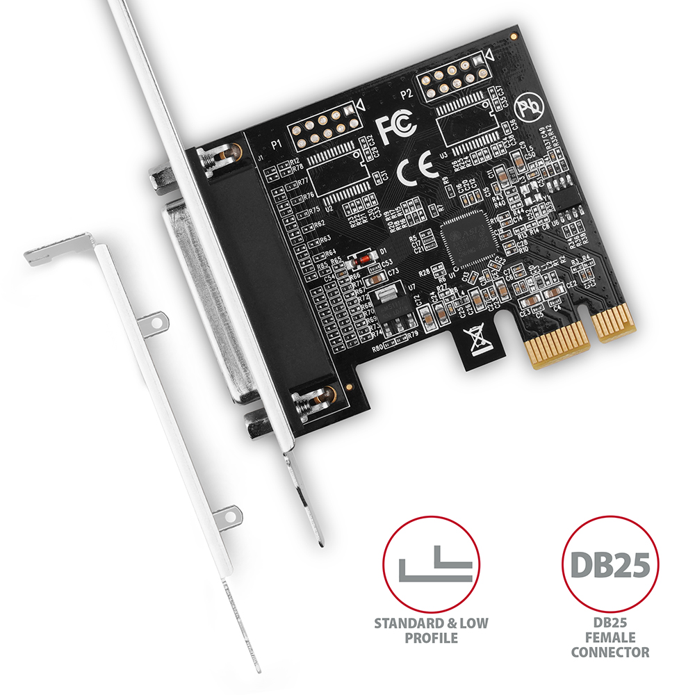 I/O bővítőkártya AXAGON PCEA-P1N 1x párhuzamos port adapter w. SP & LP