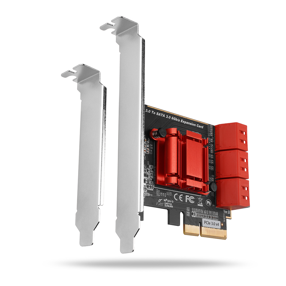 I/O bővítőkártya Axagon PCES-SA6 PCIE CONTROLLER 6X SATA 6G, LP