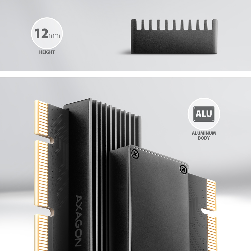 I/O bővítőkártya AXAGON PCEM2-XS PCIe NVMe M.2 adapter