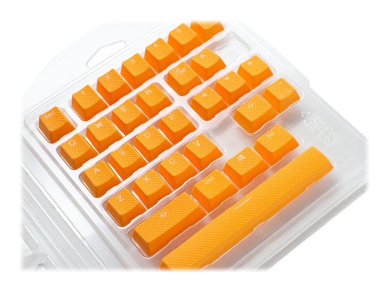Ducky Rubber Keycap Set, 31 keys, double-shot, rubberized, for backlight - orange