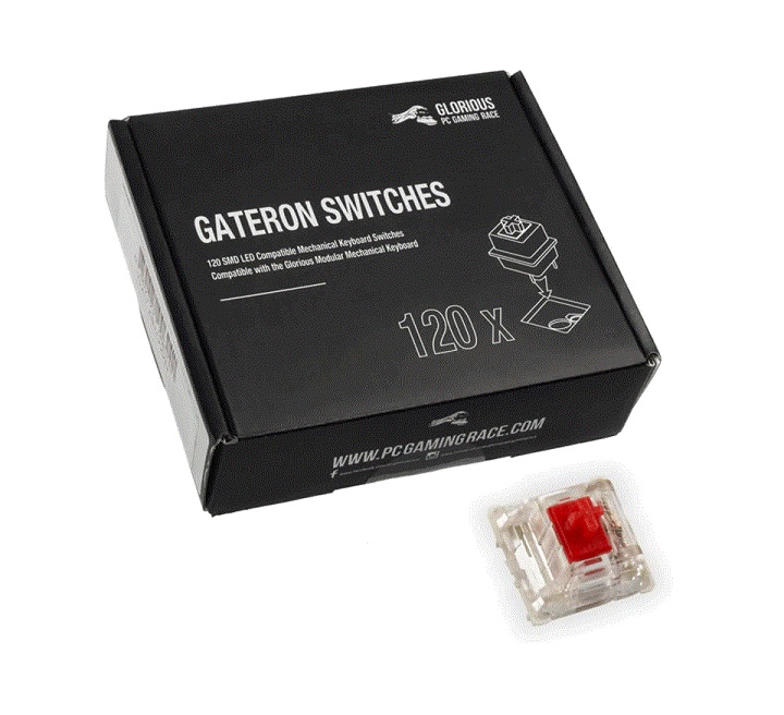 Billentyűzet kiegészítő Glorious Gateron Red Switch (120db)