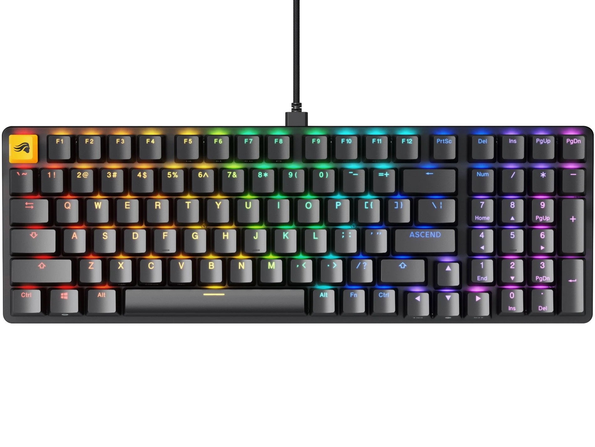 Glorious PC Gaming Race GMMK 2 Full-Size Keyboard - Fox switch, US-Layout - black