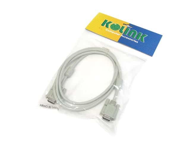 Kábel VGA Összekötő Kolink D-Sub (Male) - D-Sub (Male) 1.8m 2x Árnyékolt