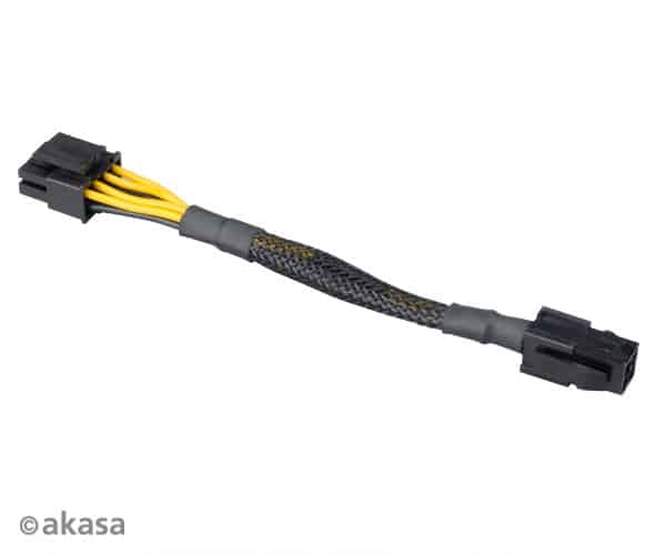 Akasa 4 pin to 8 pin ATX PSU adapter cable (AK-CBPW10-15BK)