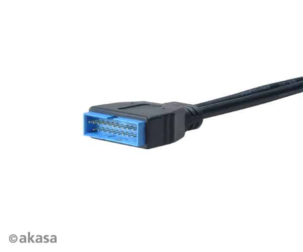 Kábel USB Átalakító Akasa USB 2.0 (Female) - USB 3.0 (Male) Belső