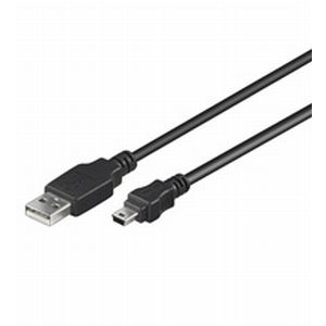 Kábel USB Összekötő Value USB 2.0 A (Male) - mini B (Male) 5m
