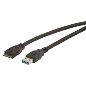 Cable USB connection Value USB 3.0 A (Male) - micro B (Male) 1.8m