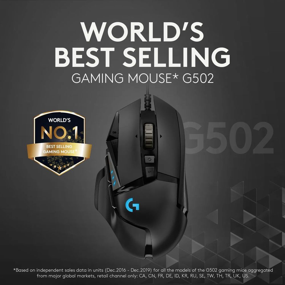 Mouse Logitech G G502 Hero wired (910-005471)