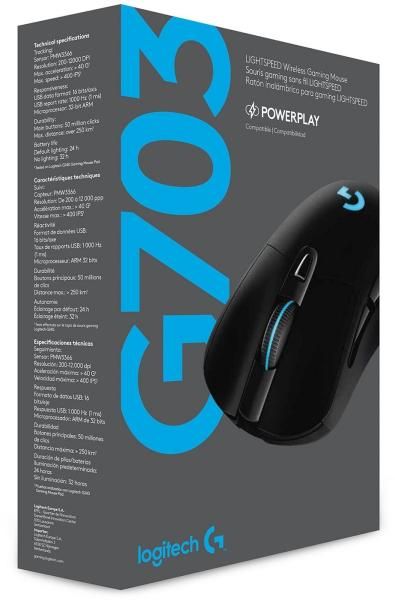 Mouse Logitech G G703 wireless black (910-005640)