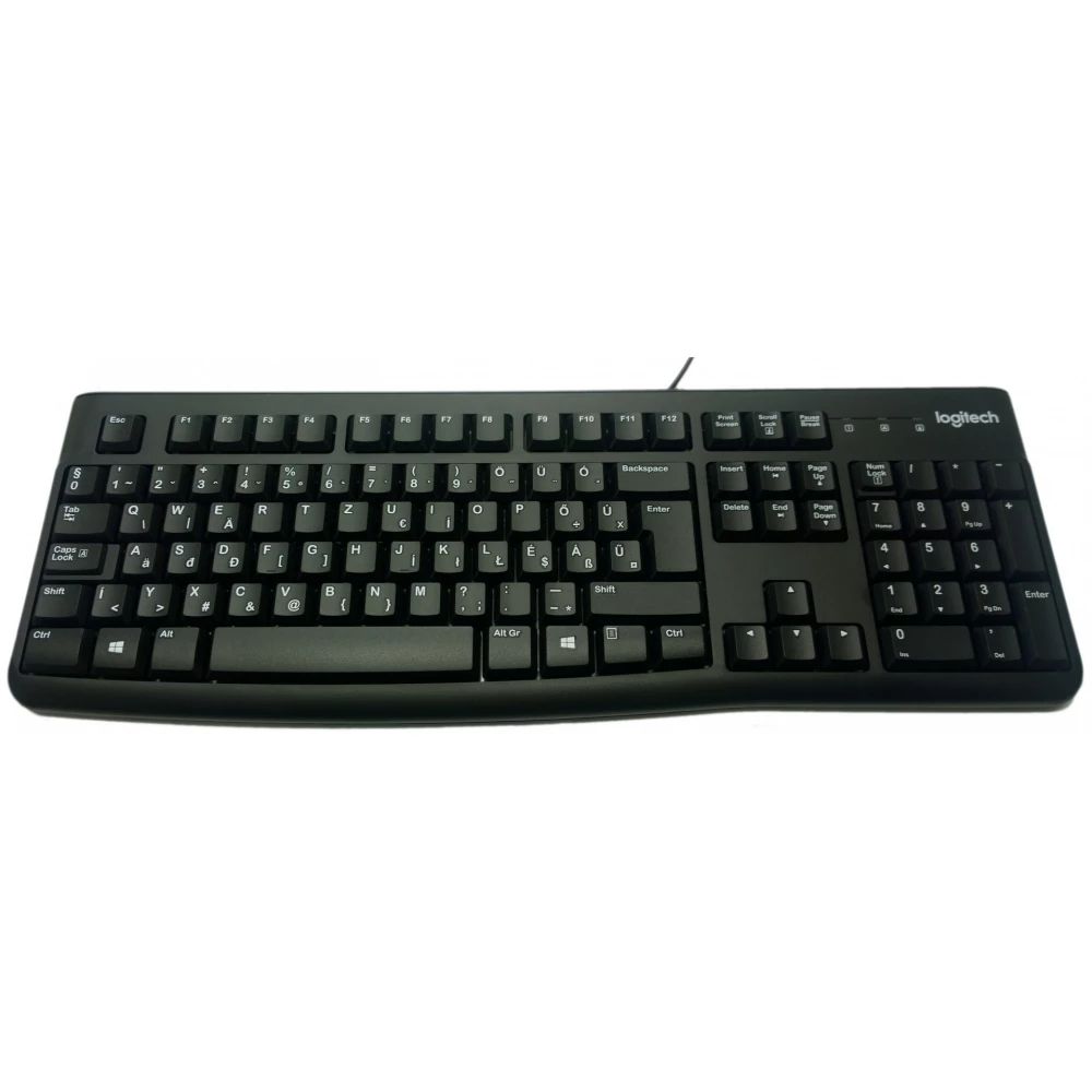 Billentyűzet Logitech K120 Membrános Fekete USB Magyar