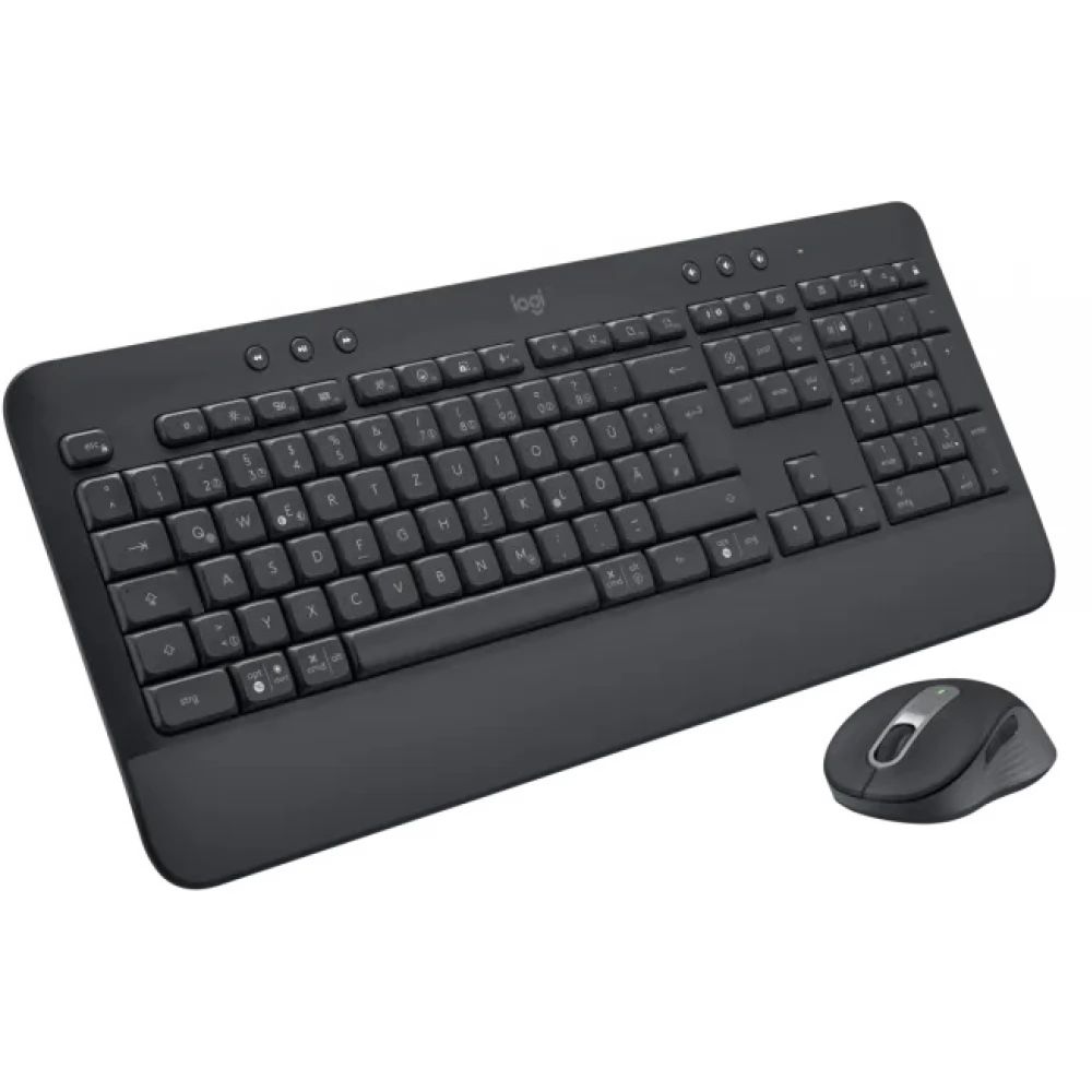 Keyboard + Mouse Logitech MK650 Membrane Graphite Wireless Hun Layout