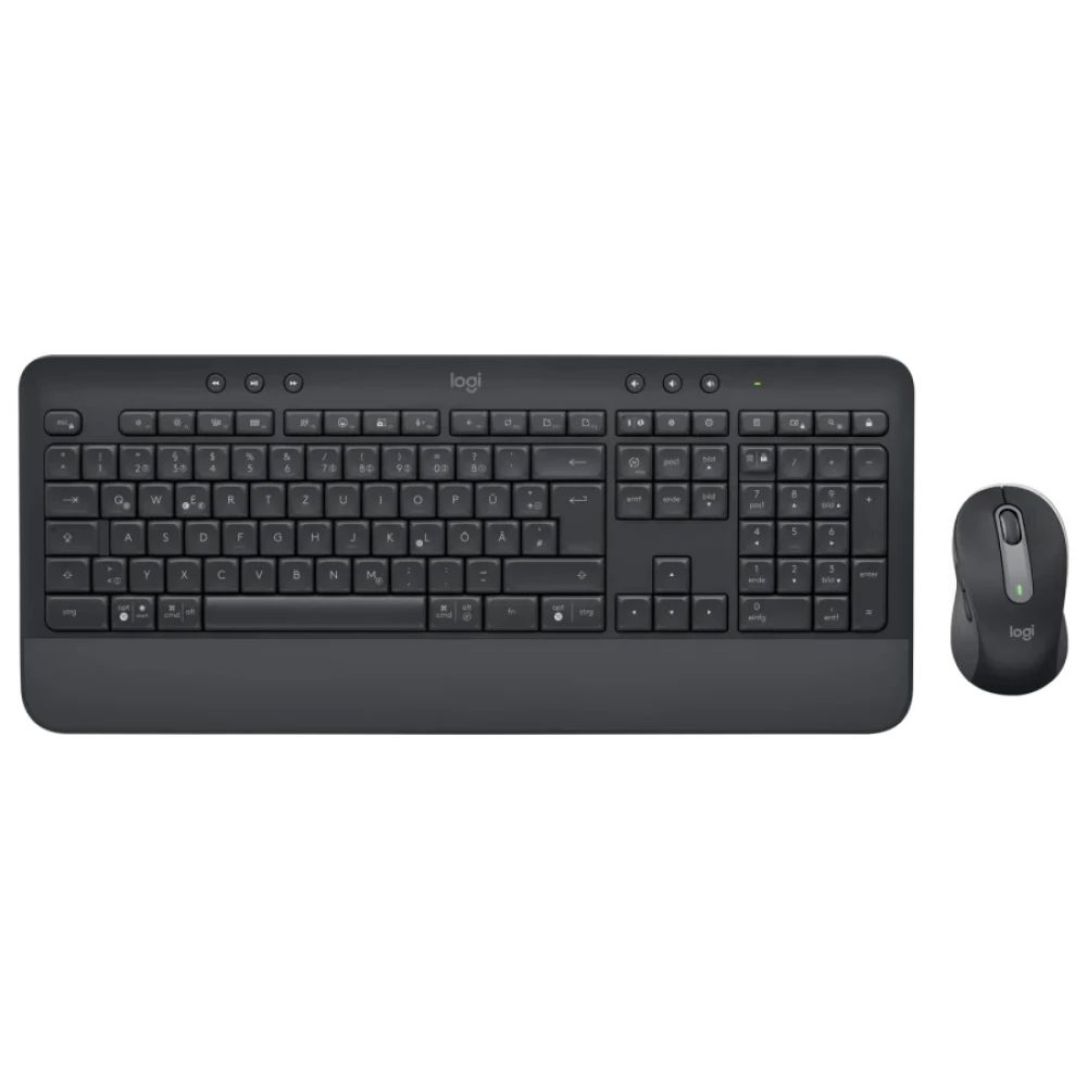 Keyboard + Mouse Logitech MK650 Membrane Graphite Wireless Hun Layout