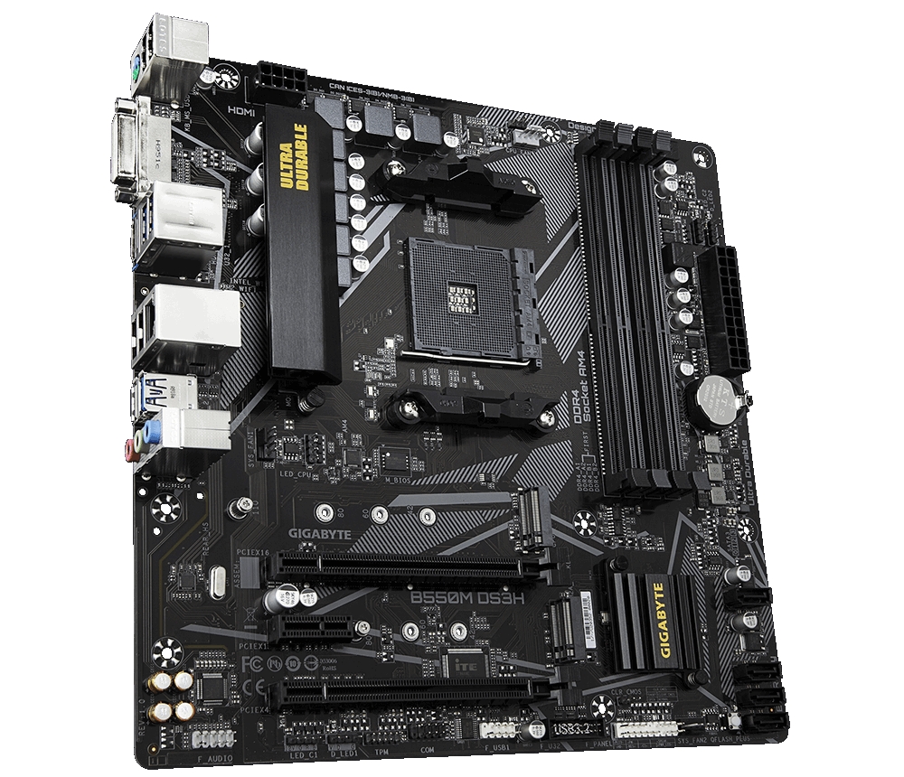 Alaplap Gigabyte B550M-DS3H mATX AM4 DDR4