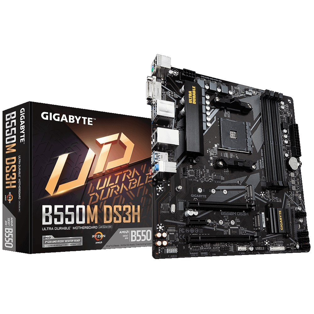 Alaplap Gigabyte B550M-DS3H mATX AM4 DDR4