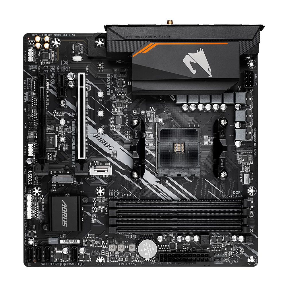 Alaplap Gigabyte B550M Aorus Elite AX mATX AM4 DDR4