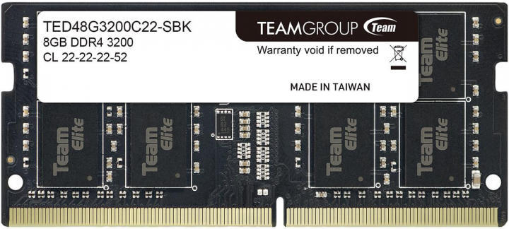 RAM NB DDR4 8GB (1x8) 3200MHz Team Group Elite