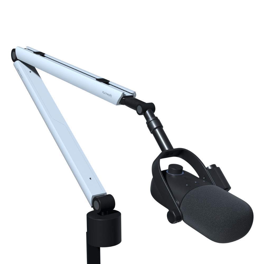 Mikrofon Streamplify MIC VOX + tartókar, ezüst/fekete