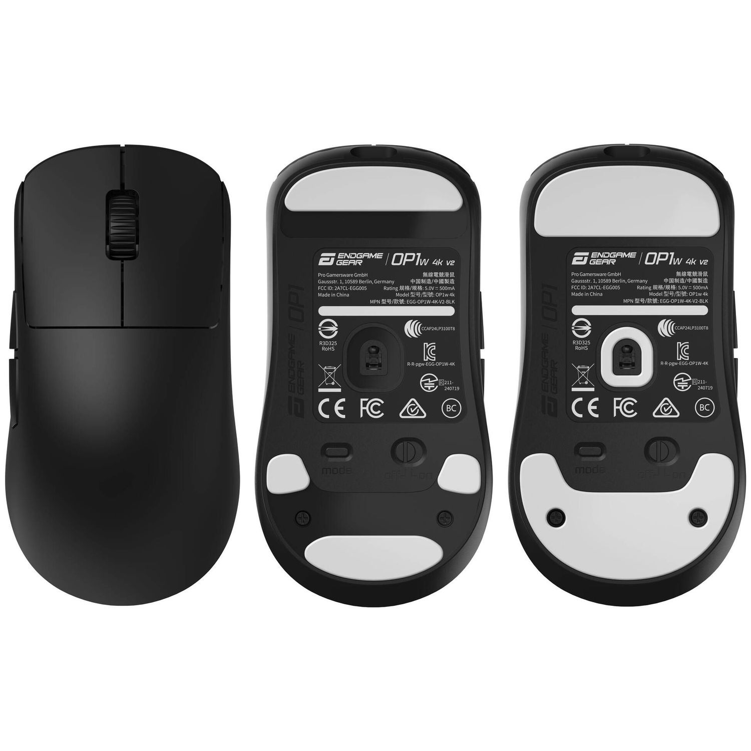 Endgame Gear OP1w 4k v2 Wireless Gaming Mouse, 4,000Hz - black