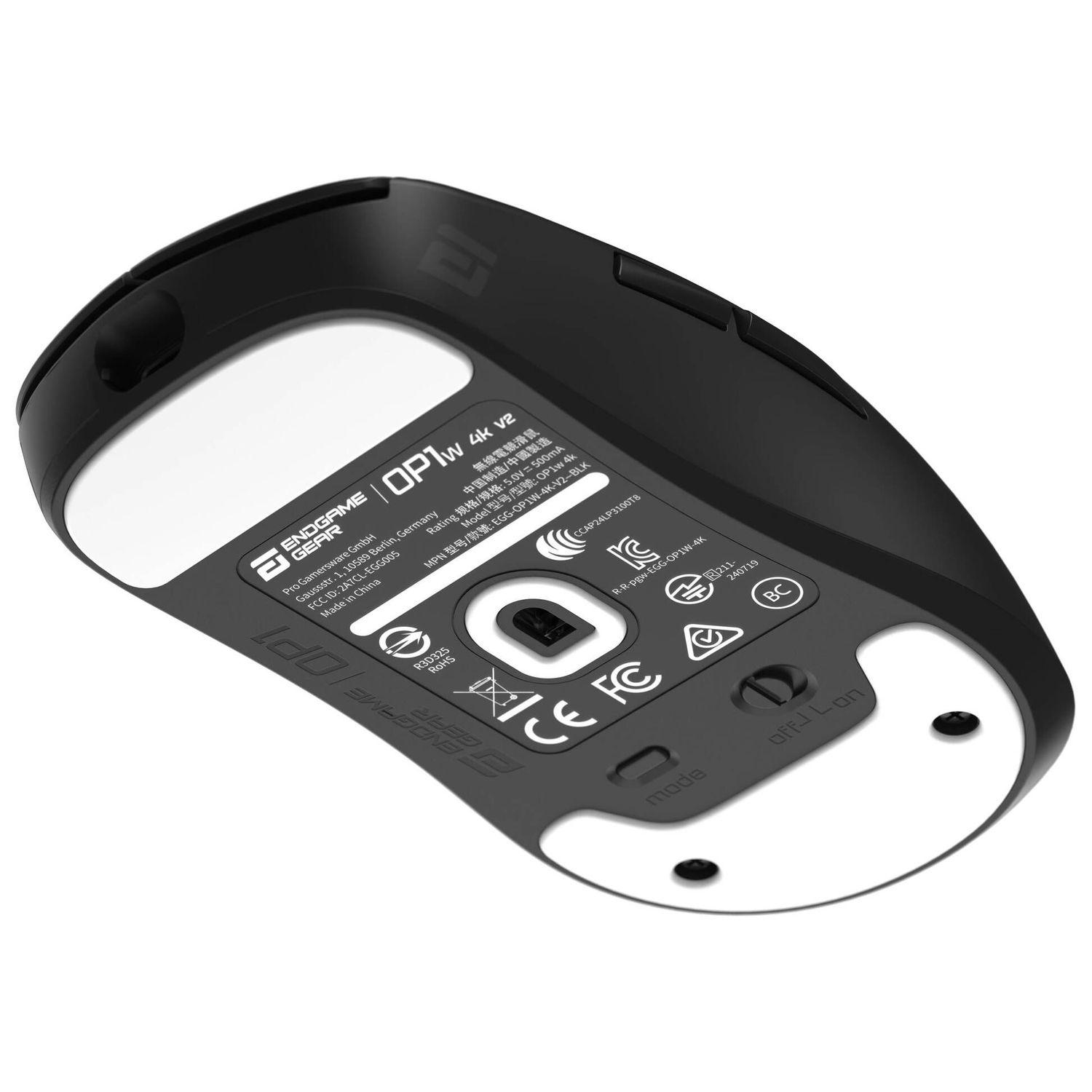 Endgame Gear OP1w 4k v2 Wireless Gaming Mouse, 4,000Hz - black