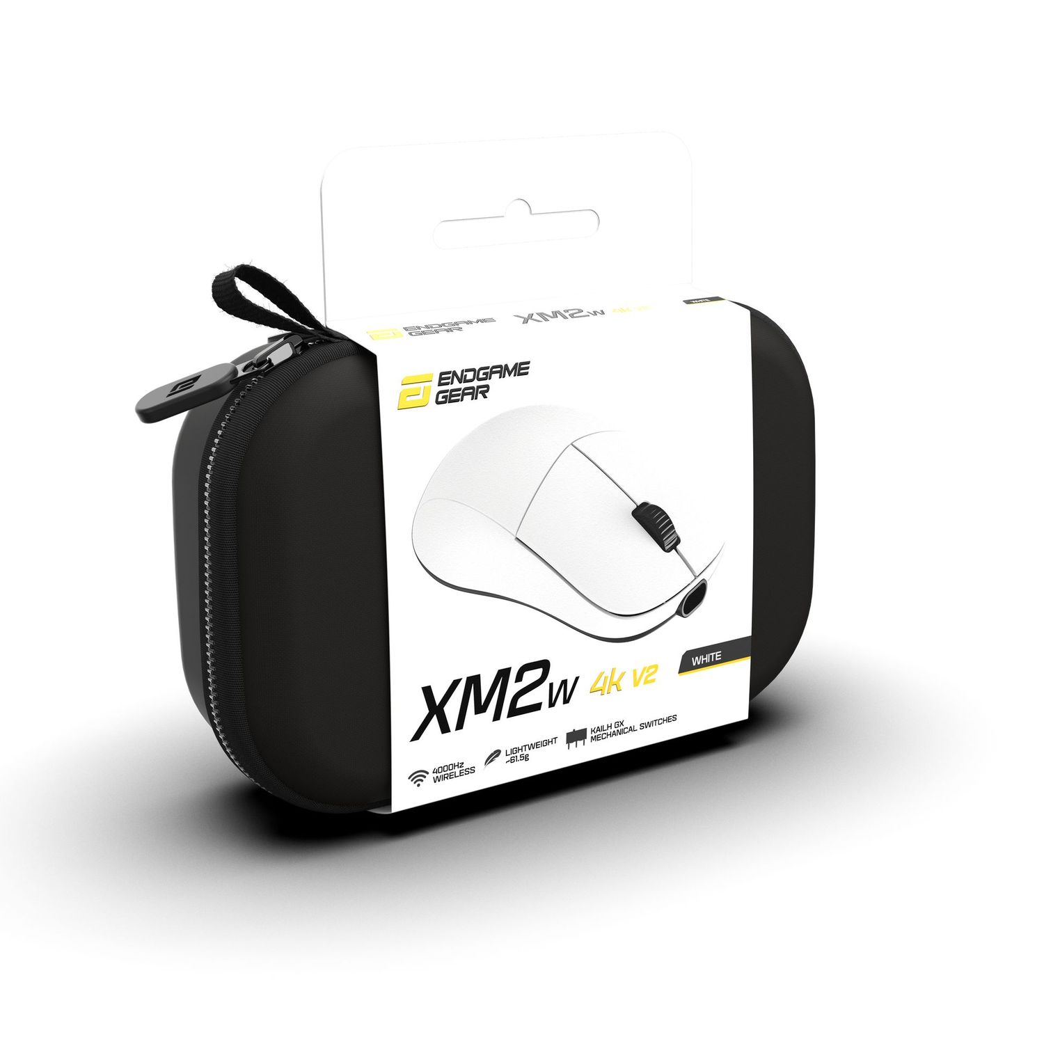 Endgame Gear XM2w 4k v2 Gaming Mouse, 4,000Hz - White