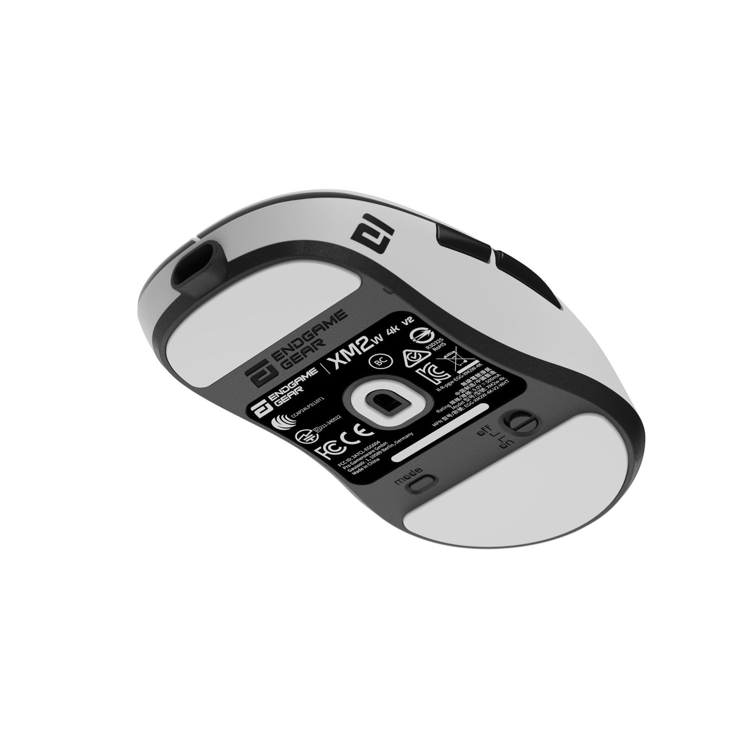 Endgame Gear XM2w 4k v2 Gaming Mouse, 4,000Hz - White
