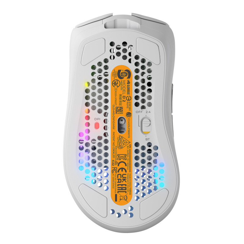 Glorious Model D 2 Wireless Gaming-Maus - white