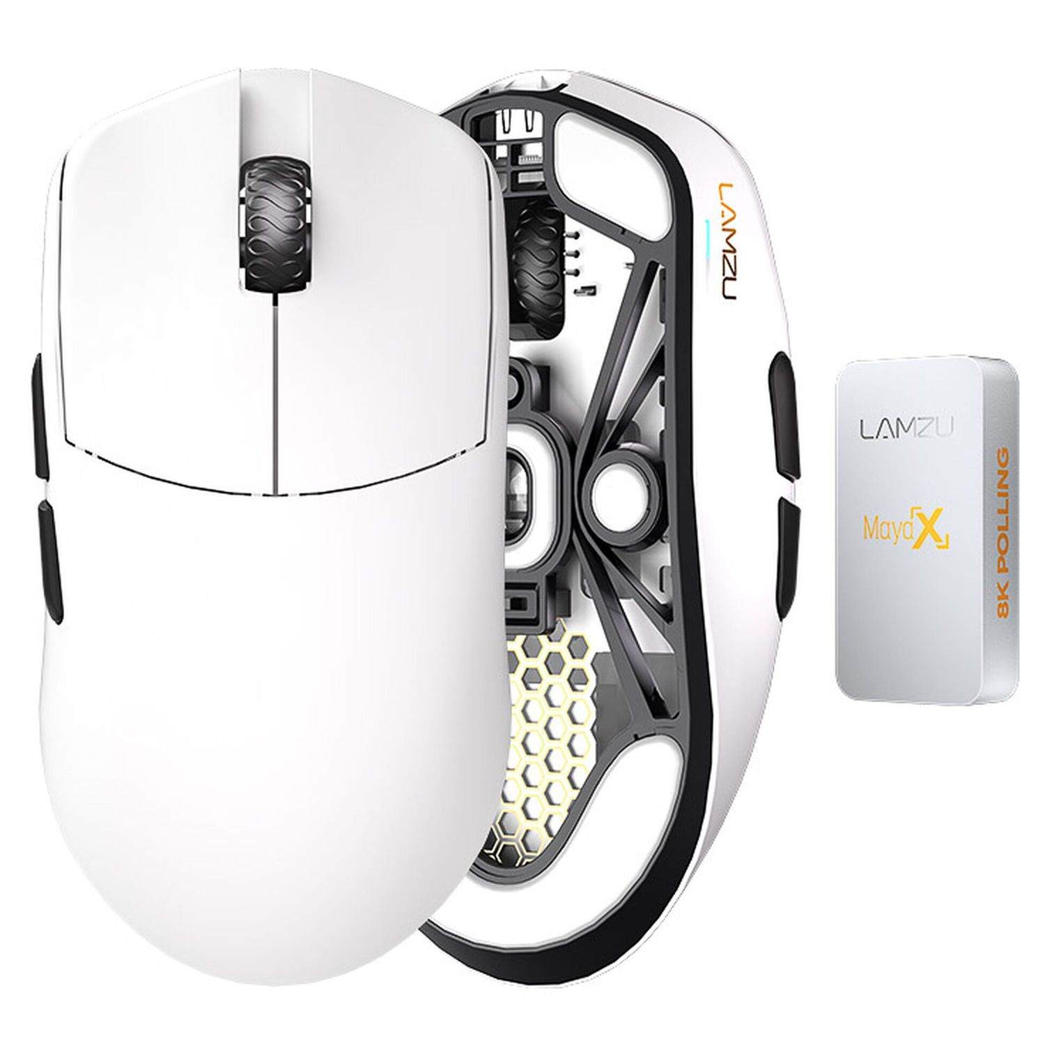 Lamzu Maya X Gaming Mouse 8K Wireless - white