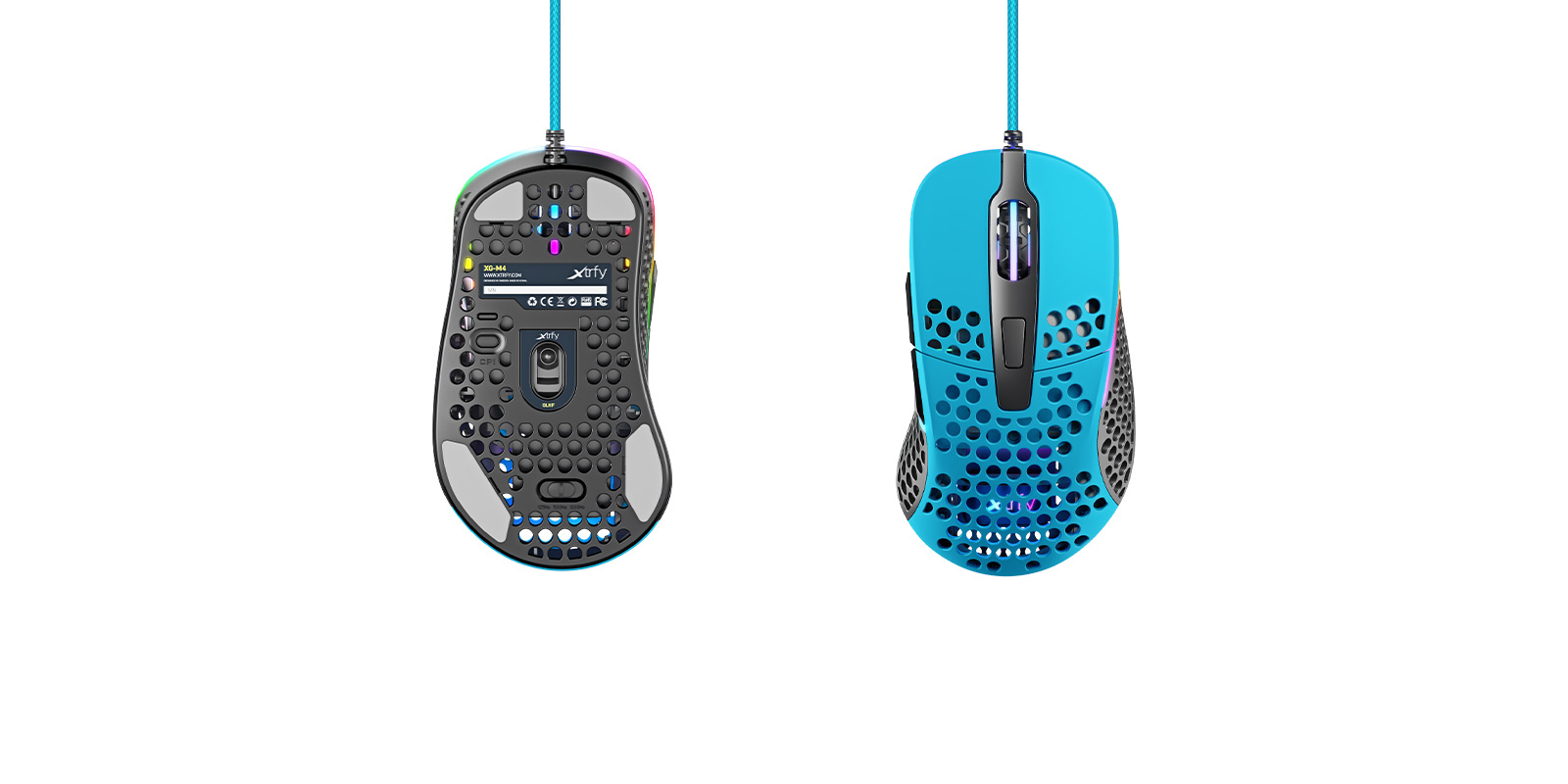 Xtrfy M4 RGB Gaming Mouse - lightblue