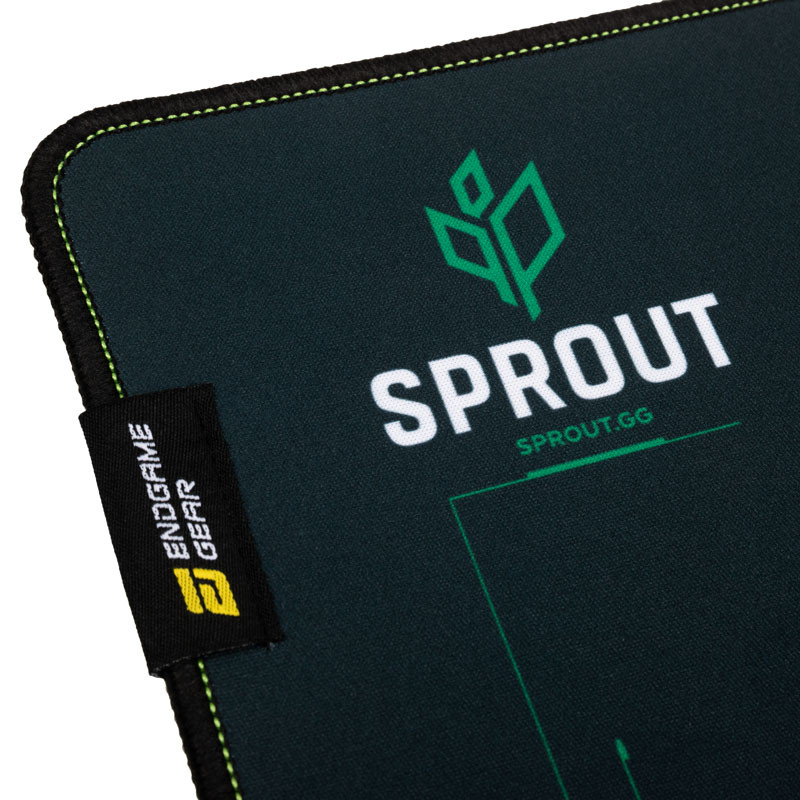 Egérpad Endgame Gear MPJ-450 Sprout Edition Fekete/Zöld Szövet