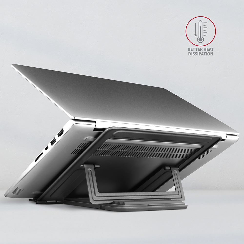 AXAGON STND-L ALU holder for 10" - 16" Laptops, tablets