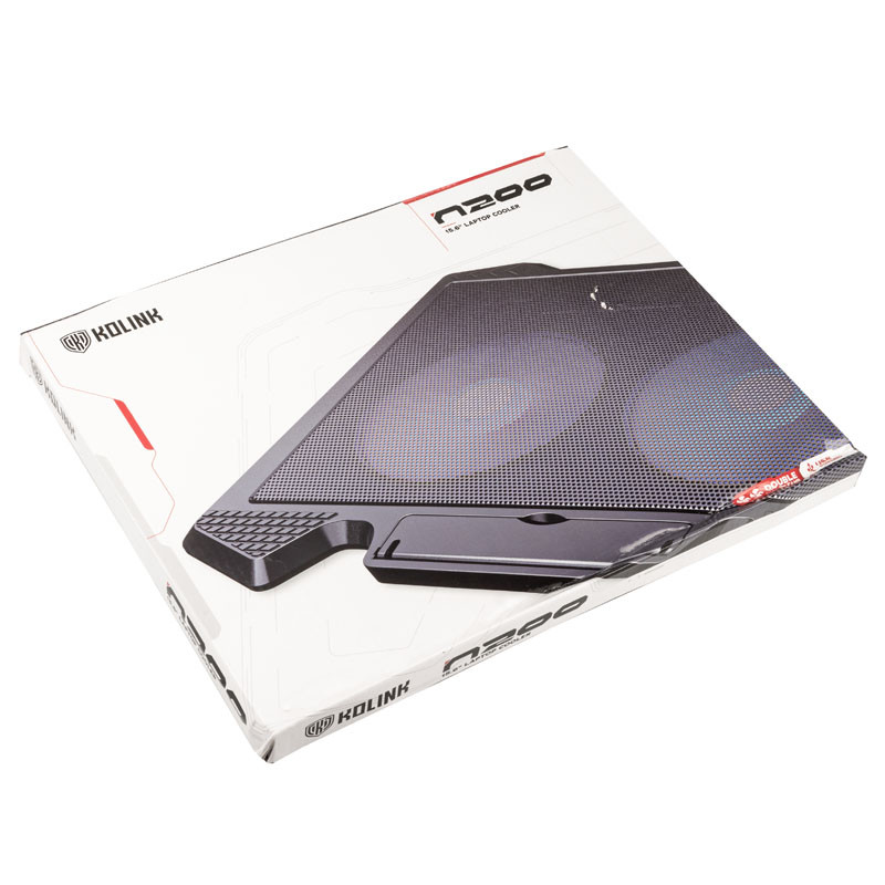 Notebook hűtő Kolink KL-N200 15,6" 2x14cm venti fekete