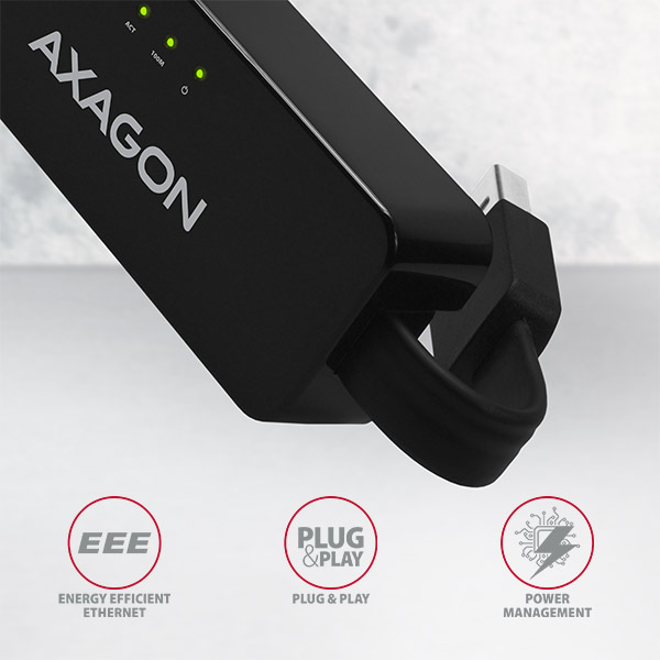 Ethernet Adapter AXAGON ADE-XR Ethernet 10/100 - USB 2.0 Typ A