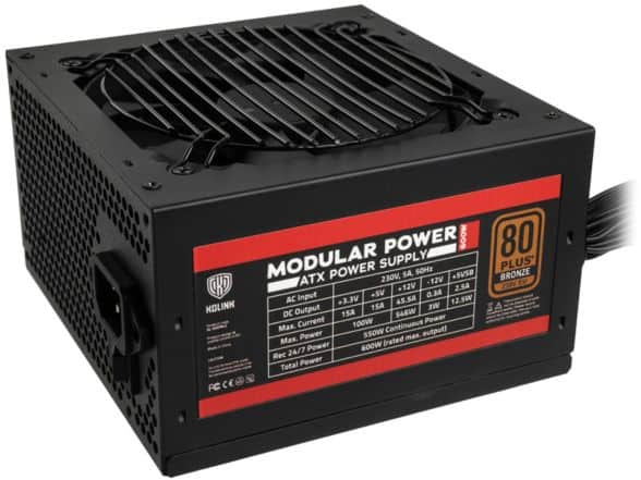 Tápegység Kolink Modular Power 600W 12cm ATX BOX 80+ Bronz Moduláris