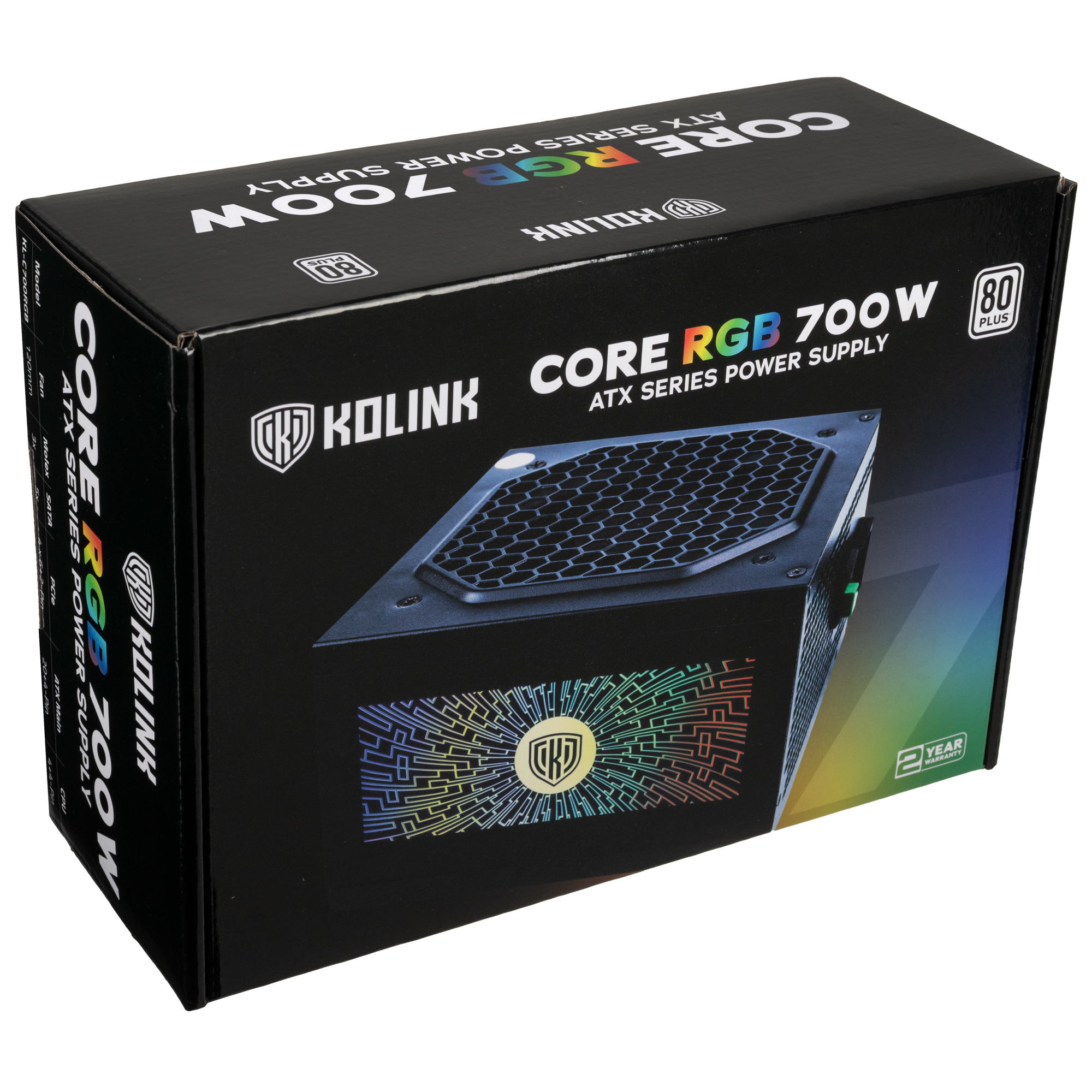Tápegység Kolink Core ARGB 700W 12cm ATX BOX 80+