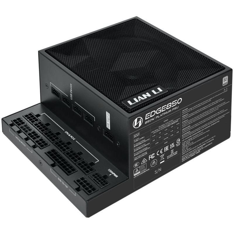 Lian Li EDGE EG0850 80 PLUS Platinum, PCIe 5.1, ATX 3.1 - 850 Watt, black