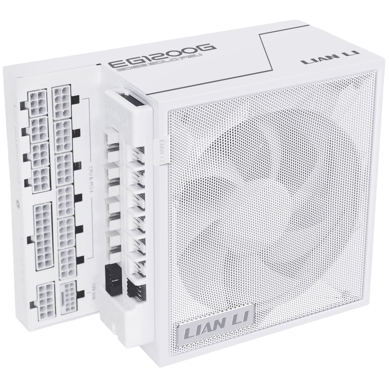 Lian Li EDGE GOLD 1200 80 PLUS Gold power supply, PCIe 5.1, ATX 3.1 - 1,200 watts, white, includi