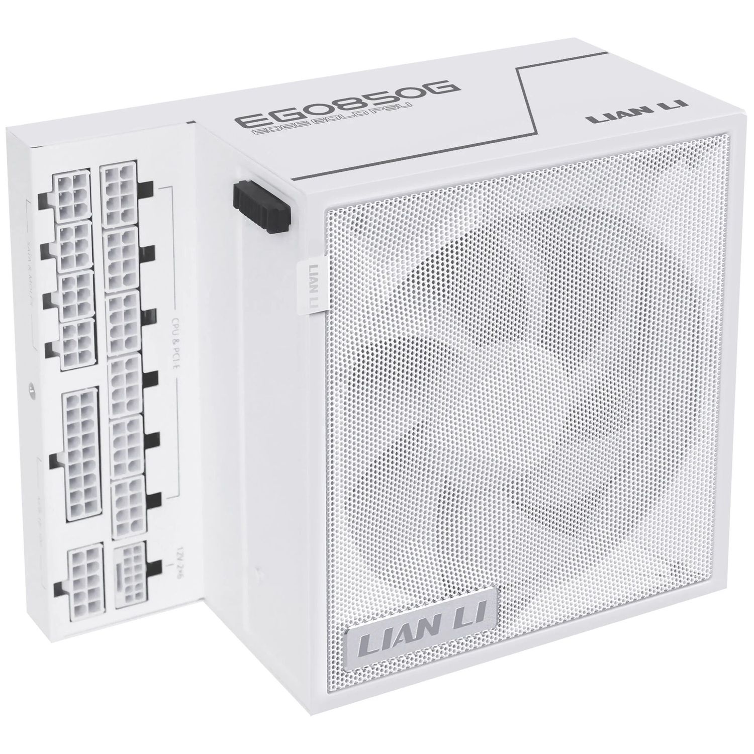 Lian Li EDGE GOLD 850 80 PLUS Gold Power Supply, PCIe 5.1, ATX 3.1 - 850 Watts, white